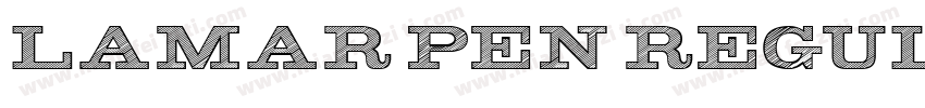 lamar pen regular字体转换